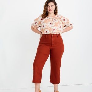 Madewell Slim Emmett Wide-Leg Crop Pants